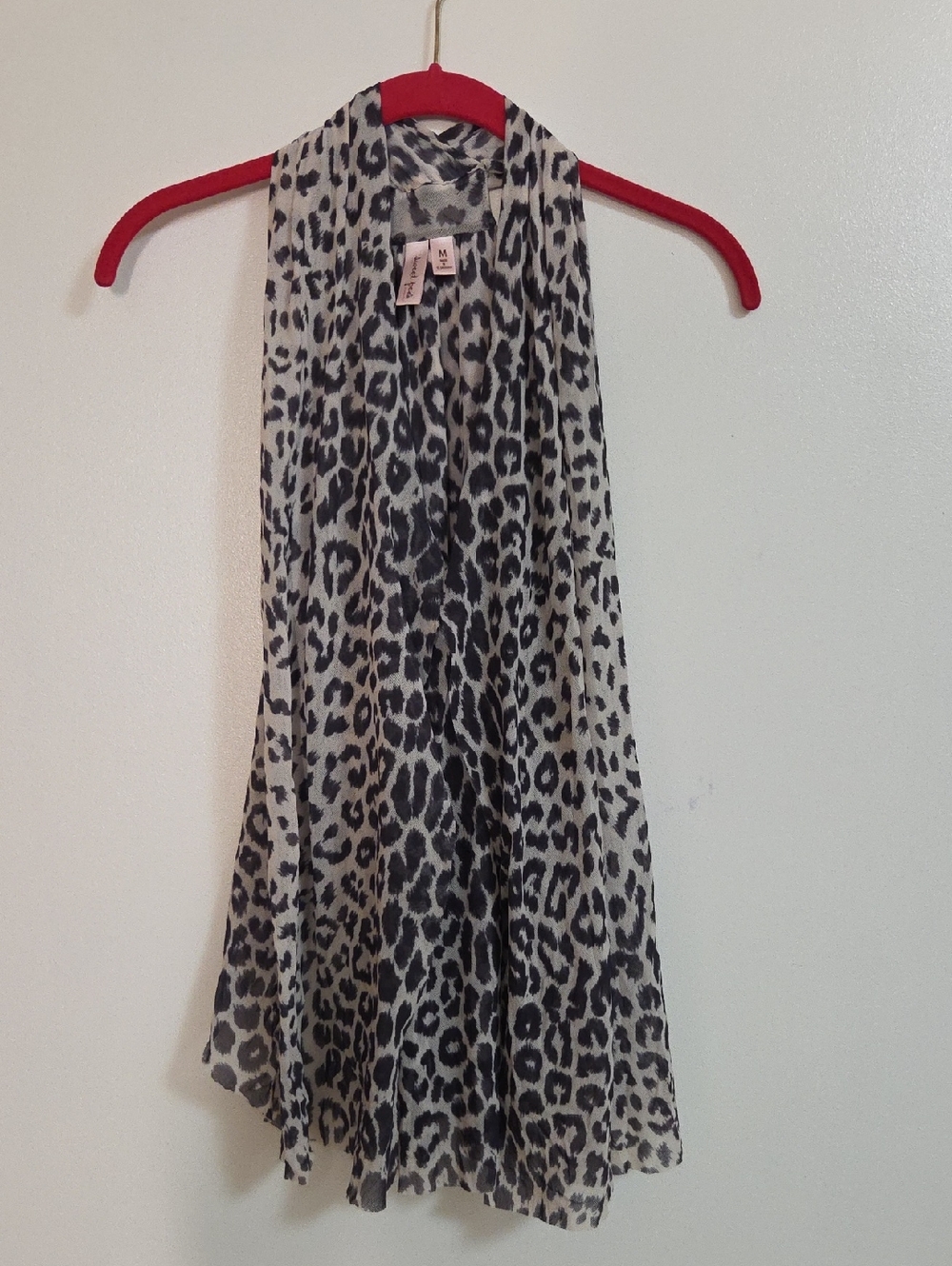 Sweet Pea by Stacy Frati Leopard Print Sleeveless Top - Black & Cream